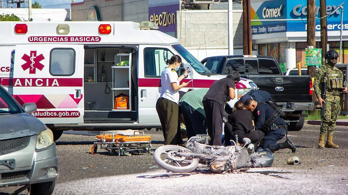 Accidente moto en forjadores